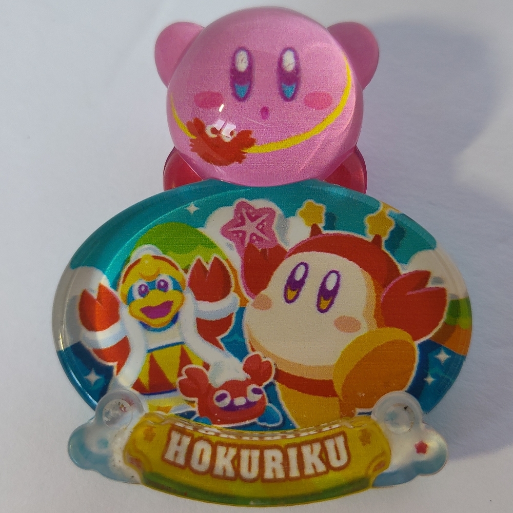 Hokuriku Crab Kirby Dream Land Gotochi Pukkuri Clear Trinket Toy- Japan